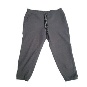 Calvin Klein Womens Gray Jogger Pants XXL Cotton/Polyester Blend With Logo Draws